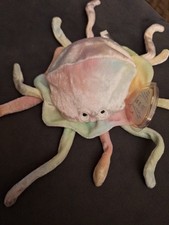 TY Beanie Baby Pastel Multi Colored Goochy The Jellyfish