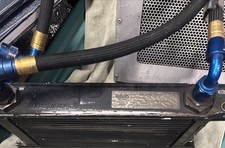 Nascar Race Used Setrab 50-619-7612 Oil Cooler W-8 Lines Swivel Fittings Nascar Race Used Setrab 50-619-7612 Oil Cooler W-8 Lines Swivel Fittings