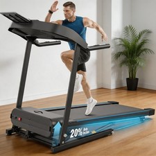 4.5HP Electric Treadmill Folding Running Machine with 0–20% Auto Incline 8.5mph