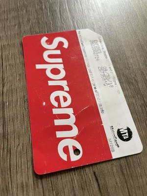 Supreme 2017 MTA Barbara Kruger MetroCard NYC SUBWAY Used Bent