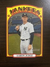 2021 Topps Heritage🔥AARON JUDGE Mini Die Cut Black Border /72 #72DC-23 Yankees 