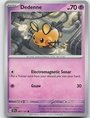 Dedenne 087/191 Common Surging Sparks Pokemon Near Mint
