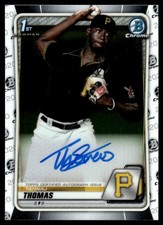 2020 Bowman Chrome Prospect Autographs Tahnaj Thomas Pittsburgh Pirates #CPA-TT
