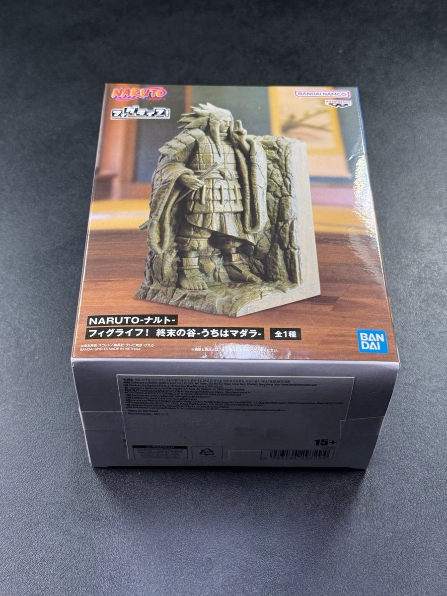 NEW Banpresto Bandai Naruto Figulife Uchiha Madara Statue Bookend