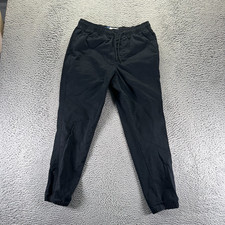 Old Navy Built-In Flex Pant Mens M Black Cotton Jogger Tapered Workwear Stretch