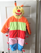 Easy Comfort Kid's Unisex Colorful Caterpillar Halloween Costume Sz 5T