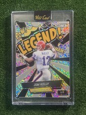 Jim Kelly 1/1 - Black/Yellow Rainbow Holo Miniboxes Foil - 2025 Wild Card Comix