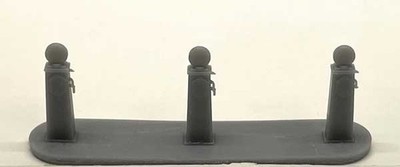 Phoenix Models 31591 HO Scale 1930s - 1940s Gas Pump Island - Kit -- Unpainted C