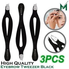 PROFESSIONAL EYEBROW TWEEZERS HAIR BEAUTY SLANTED STAINLESS STEEL TWEEZER