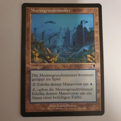 MTG Meeresgrundtrümmer     NM Magic the Gathering Odyssey Vintage Land