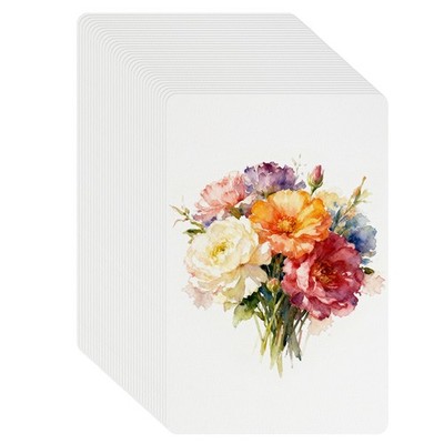 52 Blatt Aquarellpapier 6x9 Zoll 200g/m² zum Zeichnen mit abgerundeten Ecken