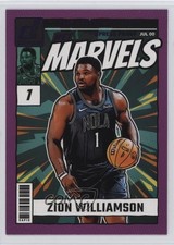 2024-25 Panini Donruss Net Marvels Press Proof Purple Zion Williamson #18 15j1