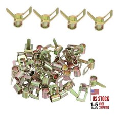 Spring Band Hose Clamps, 40 Pcs for Manganese Steel 4.3-4.5mm OD 0.2" 4mm ID