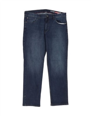 IZOD Herren Comfort Fit Straight Jeans W38 L32 blau Baumwolle BA01