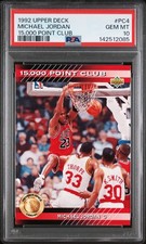 1992 UD 15,000 POINT CLUB #PC4 MICHAEL JORDAN PSA 10