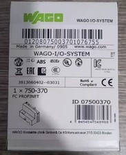 New In Box WAGO 750-370 PLC Module 750-370 75...