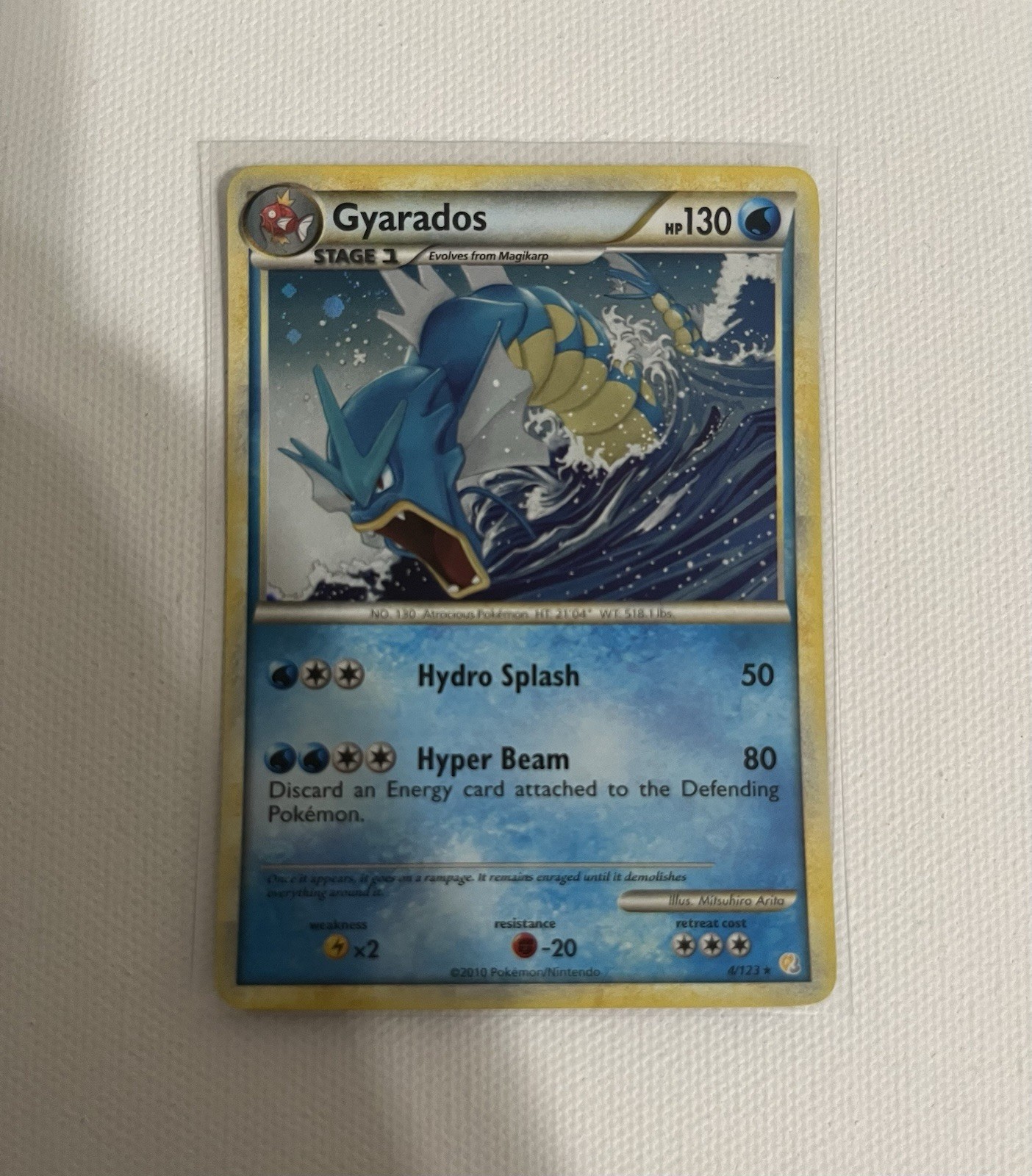 Pokemon Gyarados Heartgold & Soulsilver Holo 4/123