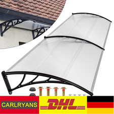 Vordach Haustürvordach Überdachung 200cm Haustür Polycarbonat Türüberdachung DHL