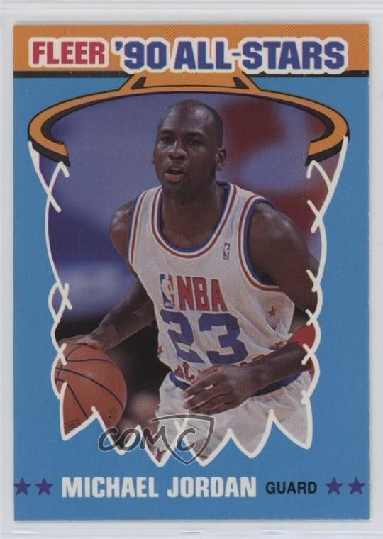 1990-91 Fleer All-Stars Michael Jordan #5 HOF 0e0