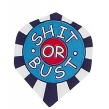Sh t or Bust Standard Poly Royal Hard Dart Flight