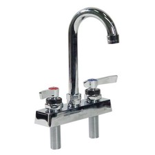 Encore KL414000SE1Z 4 in Deck Mount Faucet w/ 3 1/2 in Gooseneck Spout