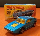 Matchbox Superfast 65 Saab Sonett III Metallic Blue Lesney England Boxed NM/Mint
