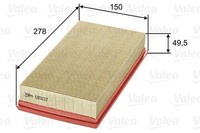 Valeo 585037 Luftfilter FüR Dacia Passend FüR Nissan Renault Suzuki
