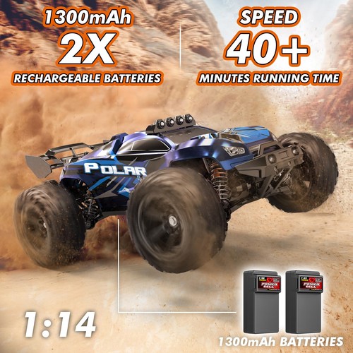 1:14 All Terrain RC Car for Adults Boys 4WD Off Road RC Truck High Speed Fast - Picture 2 of 7