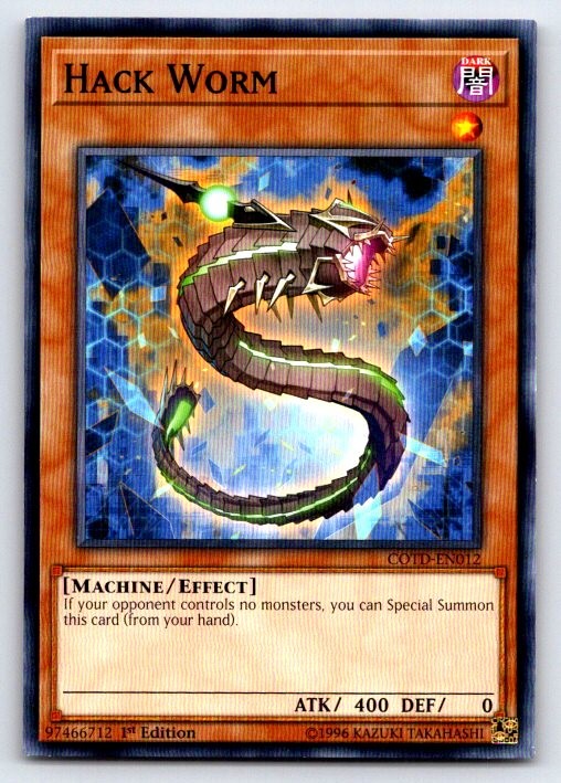 Hack Worm Common 2018 Mega-Tins Mega Pack Yu-Gi-Oh 1st Edition