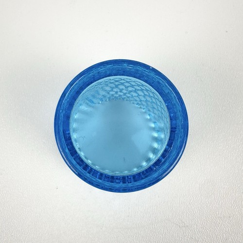 Set of 2 Vintage Votive Blue Glass Candle Holders Hobnail Uranium Glass - Picture 11 of 13
