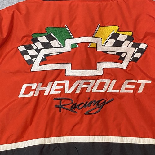 Chevy Racing Jacket Chevrolet Jacket Racing Champions - L Nascar Coat Vintage - Picture 11 of 14
