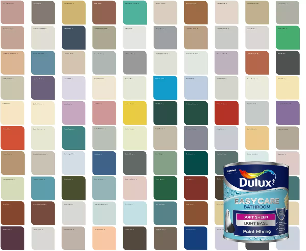 Dulux bathroom clearance paint colours