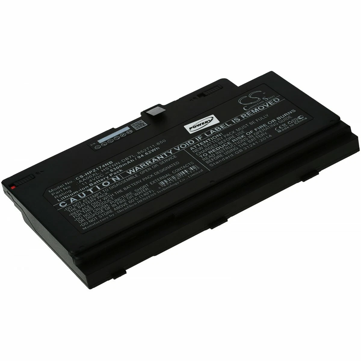 Akku kompatibel mit HP Typ AA06XL 11,4V 8300mAh/94,6Wh Li-Ion 