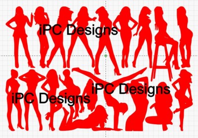 20 Hot Sexy Lady Women Bundle svg, pdf, dxf, Sexy Woman silhouette, Hot