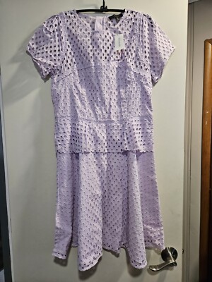 NWT Banana Republic Geo Lace Peplum Dress, Size 12 | eBay