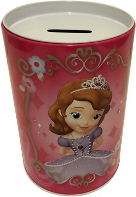 Disney Sofia The First Saving Bank - On Red