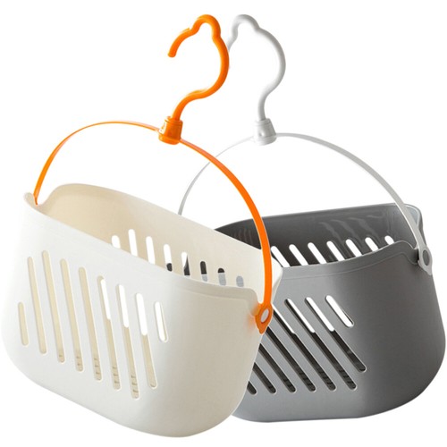 2Pcs Rotatable Hook Hanging Storage Basket for Kitchen/Bathroom/Home-IT - Picture 7 of 18