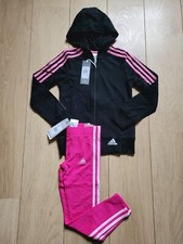 Junior Girls Adidas Tracksuit Hoody Top & Leggings