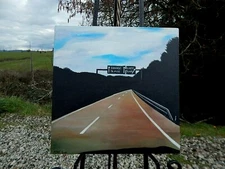Life's Roads, Original Oil Painting. Artist: Ariah Suek. Beautiful Condition...