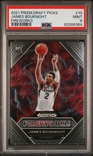 2021 Panini Prizm Draft Picks Fireworks 10 James Bouknight Rookie - PSA 9 RC