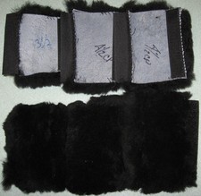 Genuine Sheepskin Dog Harness Strap Pads 3 piece set Covers Leashes Collars Gear