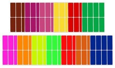 Rectangle Stickers Writable Surface 3x1 Inch 76mm x 25mm Marking Labels 104 Pack