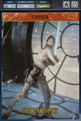 Star Wars Card Trader (SWCT): Legendary 2015 Vintage Force And Fury /2750cc