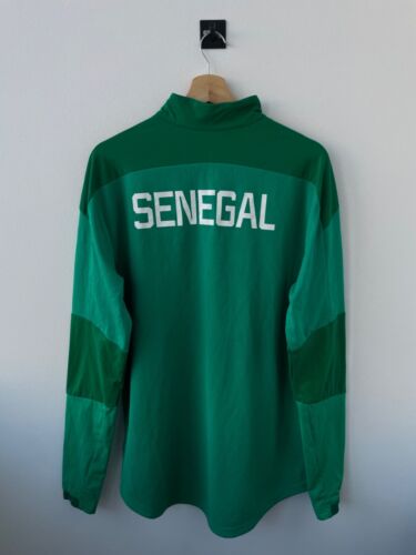 SENEGAL NATIONAL TEAM 2020 FOOTBALL 1/4 ZIP TRAINING TOP JACKET GREEN PUMA sz L - Picture 2 of 12