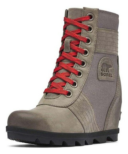 sorel lexie leopard wedge