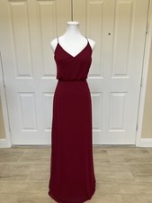 NEW Alfred Sung Burgundy Long Dress Size 0