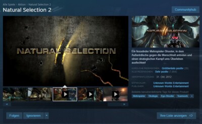 Natural Selection 2 (PC Steam Gift Steam Geschenk)