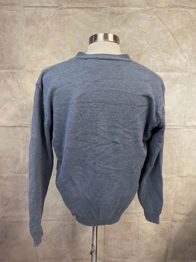 Cárdigan Oscar De La Renta Para Hombre Manga Larga Cuello en V Botón Delantero Talla L Foto 3 de 4