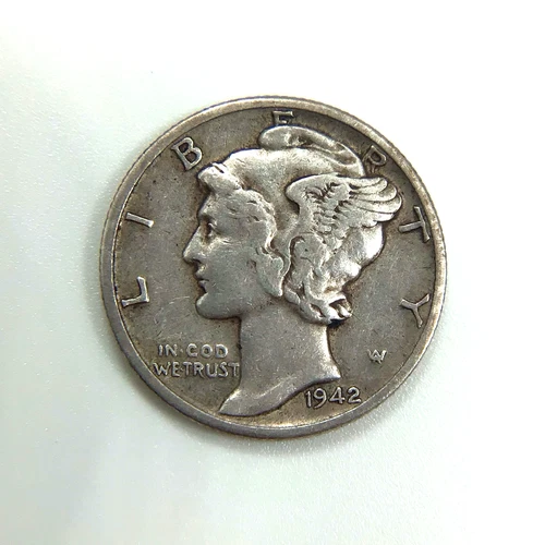 1942 D MERCURY DIME - SILVER - EXACT COIN - FREE SHIPPING