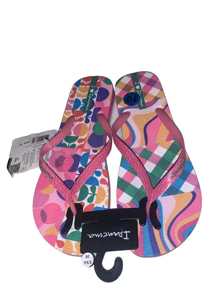 Chanclas planas de verano para mujer Ipanema rosa talla 10 Foto 2 de 4